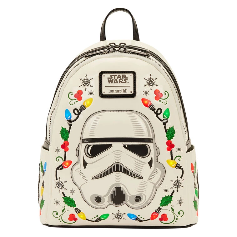 Loungefly Star Wars Stormtrooper Christmas Mini Backpack With Lights 1 Loungefly Star Wars Stormtrooper Christmas Mini Backpack With Lights
