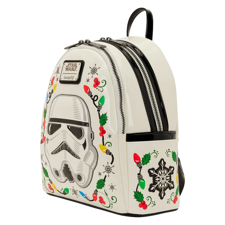 Loungefly Star Wars Stormtrooper Christmas Mini Backpack With Lights 4 Loungefly Star Wars Stormtrooper Christmas Mini Backpack With Lights - Image 4