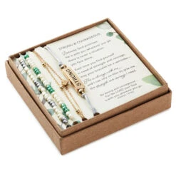 Hallmark Strong And Courageous Bracelets, Set Of 4 -Vera Bradley Shop Strong and Courageous Beaded and Gold Bracelets 1REL1080 03