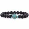 Fahlo Lava Stone Turtle Journey Bracelet