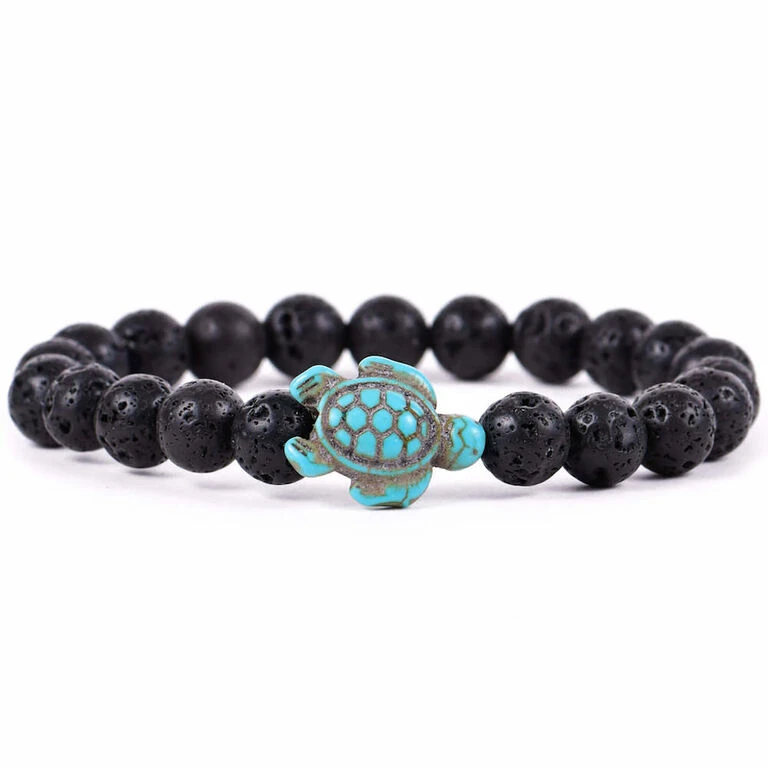 Fahlo Lava Stone Turtle Journey Bracelet 1 Fahlo Lava Stone Turtle Journey Bracelet