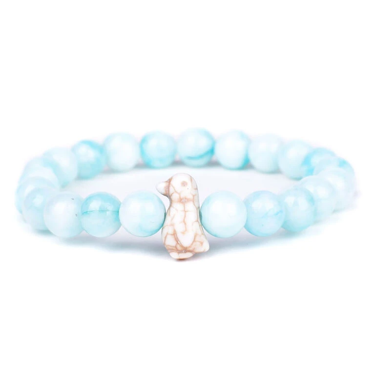Fahlo Seafoam Bead Penguin Passage Bracelet 1 Fahlo Seafoam Bead Penguin Passage Bracelet