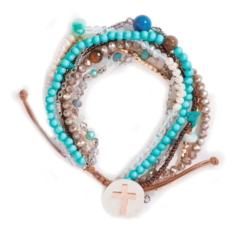 Turquoise Your Journey Layered Prayer Bracelet 1 Turquoise Your Journey Layered Prayer Bracelet