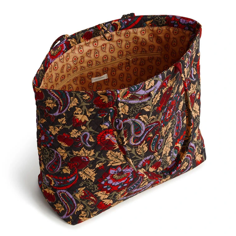 Vera Bradley Original Tote In Midnight Garden Paisley 4 Vera Bradley Original Tote In Midnight Garden Paisley - Image 4