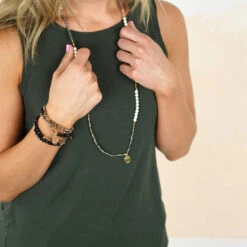 Soul Stacks Warrior Beaded Wrap Jewelry 5 Soul Stacks Warrior Beaded Wrap Jewelry -Vera Bradley Shop Warrior BlackGoldSilver Beaded BraceletNecklace STXWWAR 03