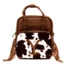 Buckle-Down Yellowstone Dutton Ranch Faux Cowhide Crossbody Bag